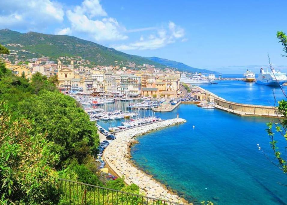 Charmant Studio Climatise Avec Parking, Au Coeur De Pietranera, Plage A 500M, Bastia A 2Km Ville-di-Pietrabugno Esterno foto